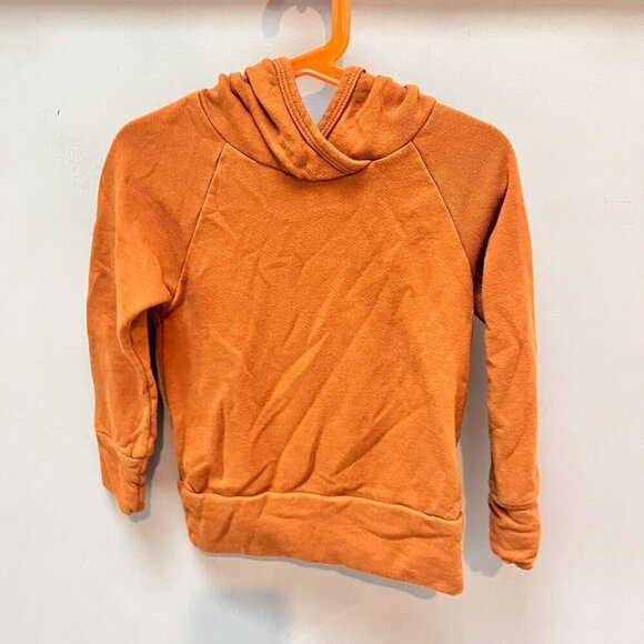 Gus + Steel‎ Kids Organic Cotton Hoodie Rust Orange- Sz S - Picture 1 of 4